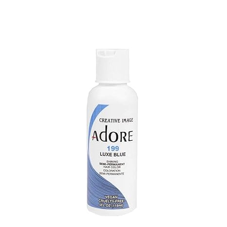 Adore Semi Permanent Hair Colour – Luxe Blue 199 (118ml) | Vegan, Ammonia & Peroxide Free