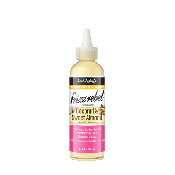 Aunt Jackie's Frizz Rebel, Coconut & Sweet Almond Natural Growth Oil 118ml